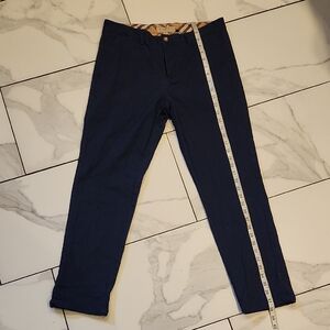 Burberry Blue Chinos with Sporty Side Stripe